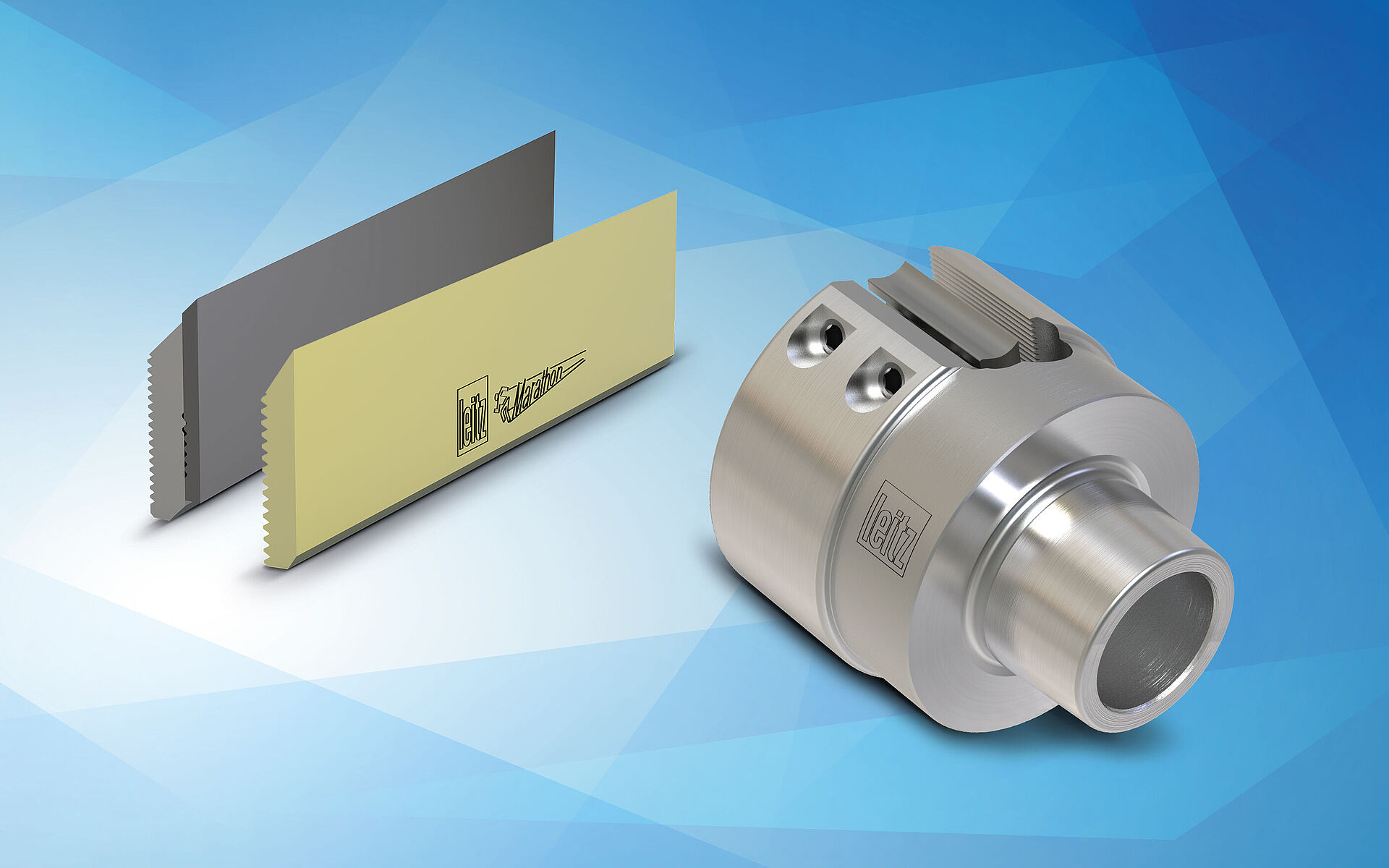 Leitz Planing/profiling cutterhead with back-serrated blank knives