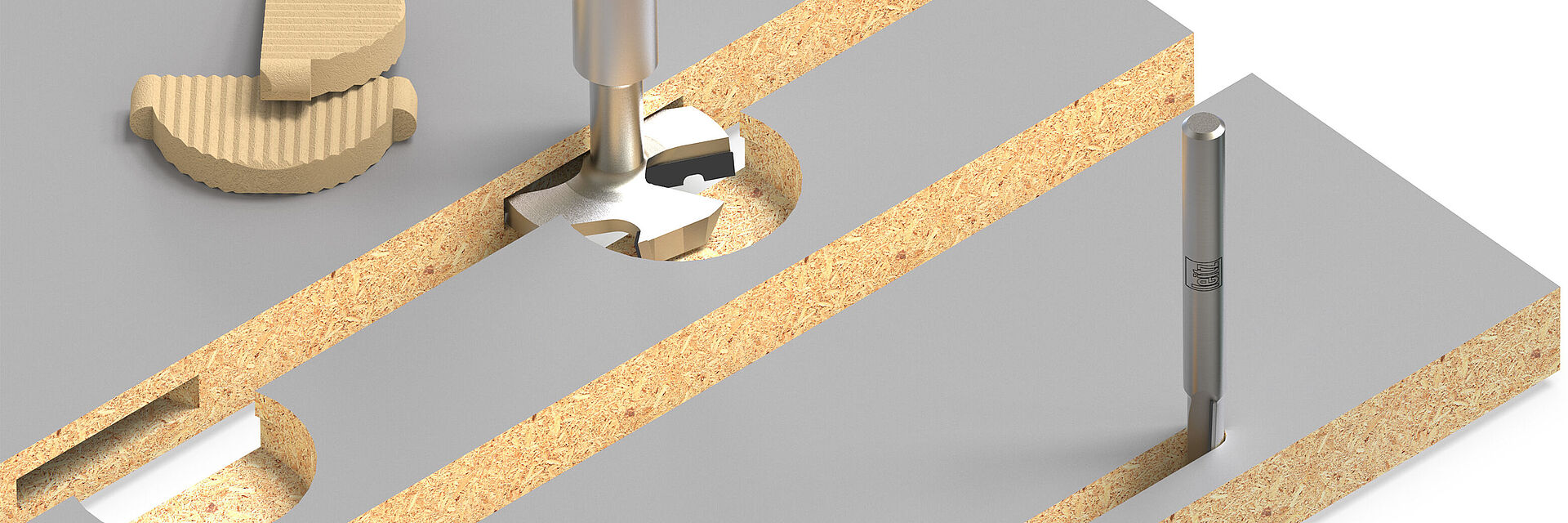 Leitz stebeljni in utorni nadmizni rezkarji Diamaster za spojnike FixChip®