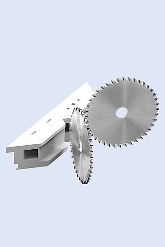 Leitz tools for cutting or sawing cut-outs in plastic