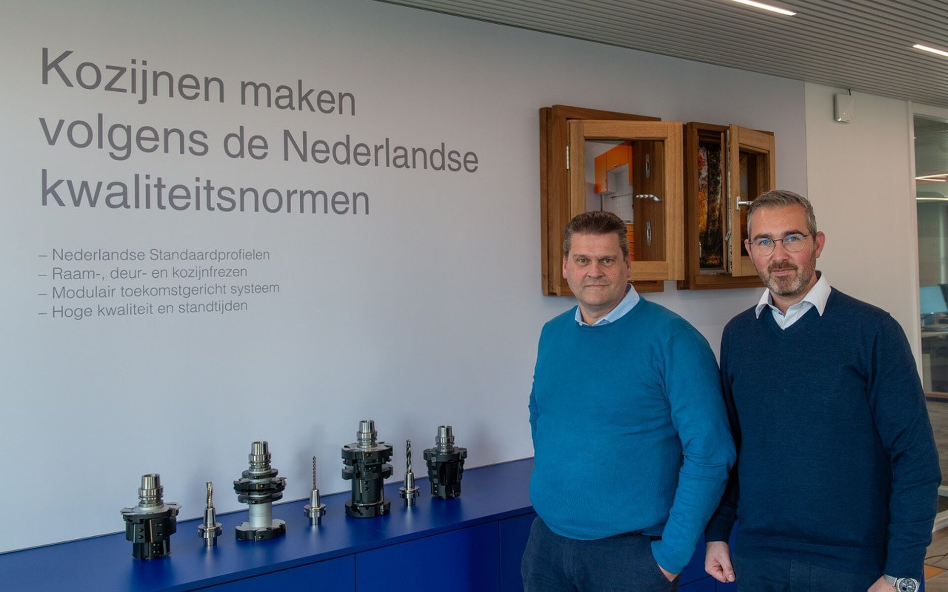 Regiomanager René Verhoeven en technisch manager Peter Pohlen.