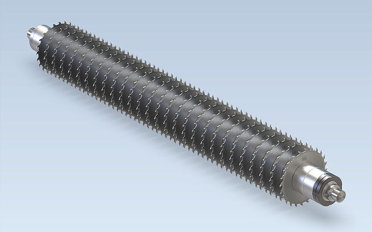 Leitz Eixo com serras circulares para corte de lã mineral