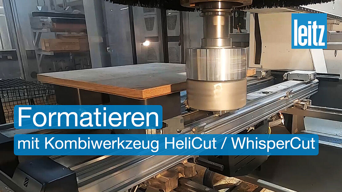 How to process combined materials on a CNC machine in one operation - Leitz HeliCut / WhisperCut