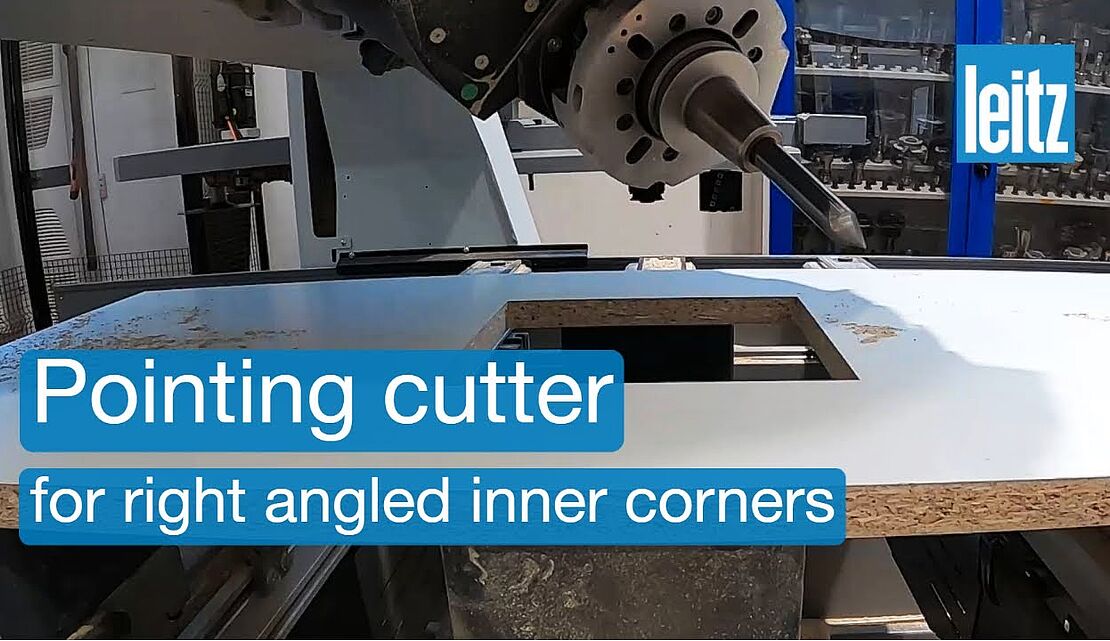 How to create right angled inner corners on a CNC machine with Leitz pointing cutters #cnc #tools