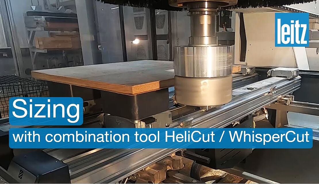 How to process combined materials on a CNC machine in one operation - Leitz HeliCut / WhisperCut